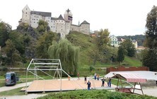 Wine harvest at Loket