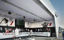 luxusní montovaná hala audi showroom